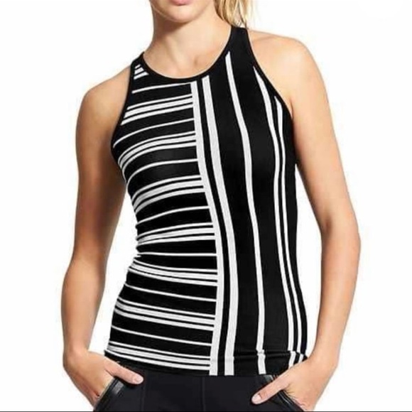 Athleta Mix Stripe Renew Racerback - Picture 1 of 4